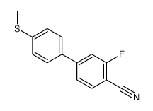 2-Fluoro-4-[4-(methylsulfanyl)phenyl]benzonitrile - Chemical structure and product image