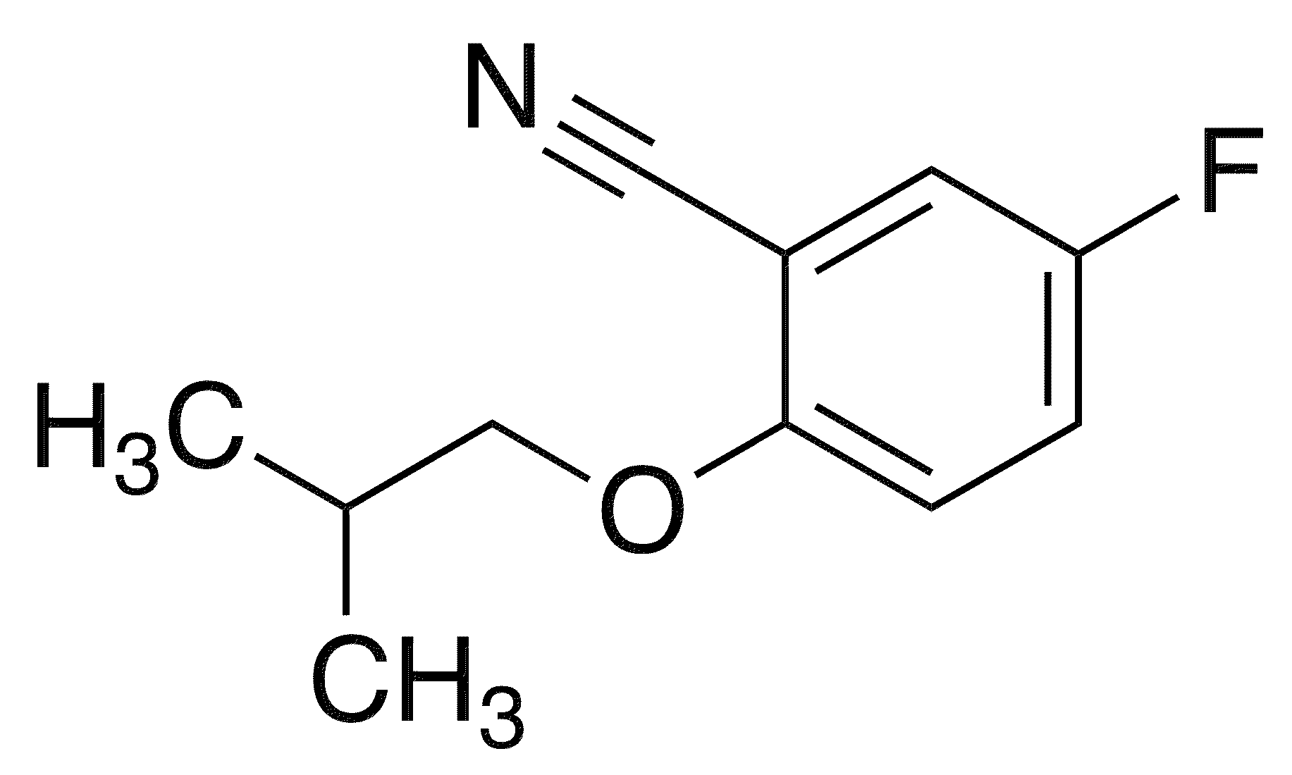 5-Fluoro-2-(2-methylpropoxy)benzonitrile - Chemical structure and product image