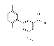 3-(2-Fluoro-5-methylphenyl)-5-methoxybenzoic acid - Chemical structure and product image