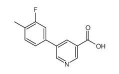 5-(3-Fluoro-4-methylphenyl)nicotinic acid - Chemical structure and product image