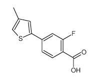2-Fluoro-4-(4-methylthiophenyl)benzoic acid - Chemical structure and product image