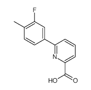 6-(3-Fluoro-4-methylphenyl)picolinic acid - Chemical structure and product image