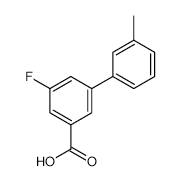5-Fluoro-3-methylbiphenyl-3-carboxylic acid - Chemical structure and product image