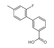 2-Fluoro-4-methylbiphenyl-3-carboxylic acid - Chemical structure and product image