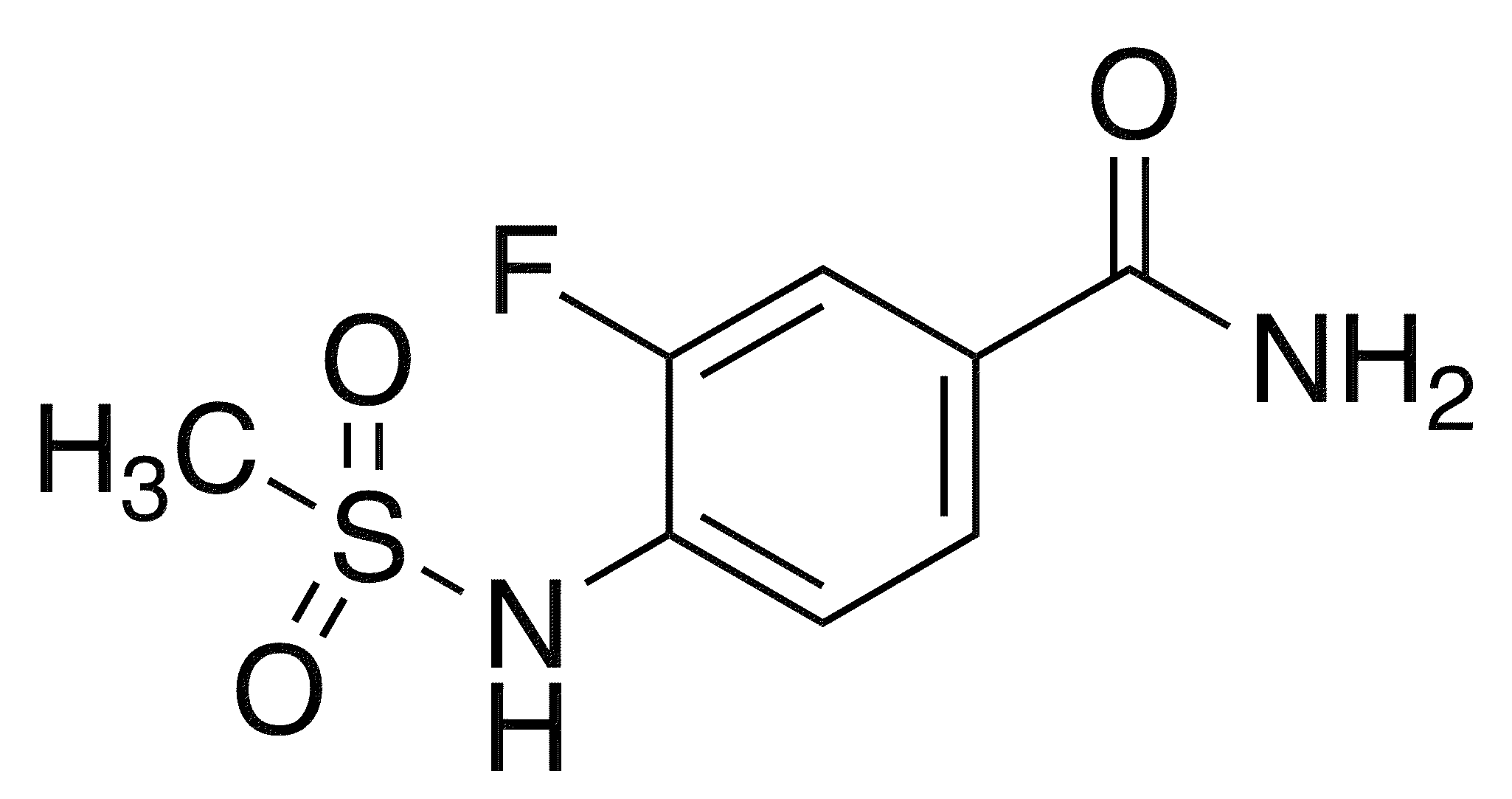 3-Fluoro-4-methanesulfonamidobenzamide - Chemical structure and product image