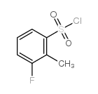 3-Fluoro-2-methylbenzenesulfonyl chloride - Chemical structure and product image