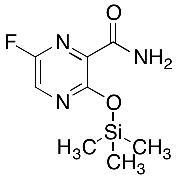 6-â€‹Fluoro-â€‹3-â€‹[(trimethylsilyl)â€‹oxy]â€‹-2-â€‹pyrazinecarboxamide - Chemical structure and product image