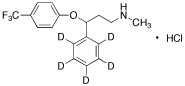 Fluoxetine-d5 Hydrochloride - Chemical structure and product image