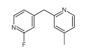 2-Fluoro-4-((4-methylpyridin-2-yl)methyl)pyridine - Chemical structure and product image