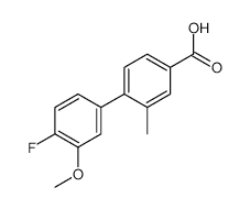 4-(4-Fluoro-3-methoxyphenyl)-3-methylbenzoic acid - Chemical structure and product image