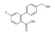 4-Fluoro-2-(4-hydroxymethylphenyl)benzoic acid - Chemical structure and product image