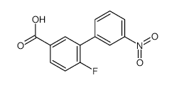 4-Fluoro-3-(3-nitrophenyl)benzoic acid - Chemical structure and product image