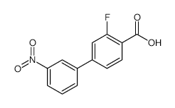 2-Fluoro-4-(3-nitrophenyl)benzoic acid - Chemical structure and product image