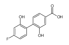 4-(4-Fluoro-2-hydroxyphenyl)-3-hydroxybenzoic acid - Chemical structure and product image