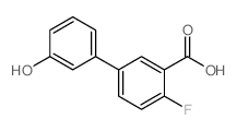 2-Fluoro-5-(3-hydroxyphenyl)benzoic acid - Chemical structure and product image