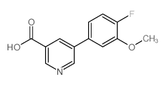 5-(4-Fluoro-3-methoxyphenyl)nicotinic acid - Chemical structure and product image