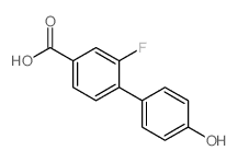 3-Fluoro-4-(4-hydroxyphenyl)benzoic acid - Chemical structure and product image