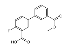 2-Fluoro-5-(3-methoxycarbonylphenyl)benzoic acid - Chemical structure and product image