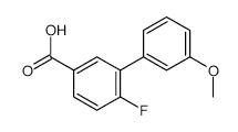 4-Fluoro-3-(3-methoxyphenyl)benzoic acid - Chemical structure and product image