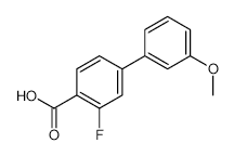 2-Fluoro-4-(3-methoxyphenyl)benzoic acid - Chemical structure and product image