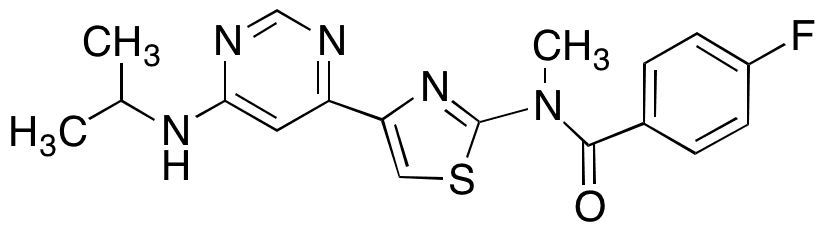 4-Fluoro-N-methyl-N-[4-[6-[(1-methylethyl)amino]-4-pyrimidinyl]-2-thiazolyl]benzamide - Chemical structure and product image