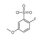 2-Fluoro-5-methoxybenzene-1-sulfonyl chloride - Chemical structure and product image