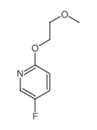 5-Fluoro-2-(2-methoxyethoxy)pyridine - Chemical structure and product image