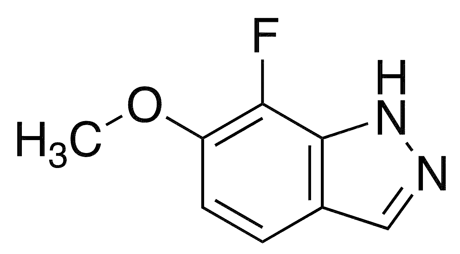 7-Fluoro-6-methoxy-1H-indazole - Chemical structure and product image
