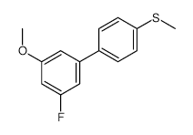 3-Fluoro-5-methoxy-4-methylthiobiphenyl - Chemical structure and product image