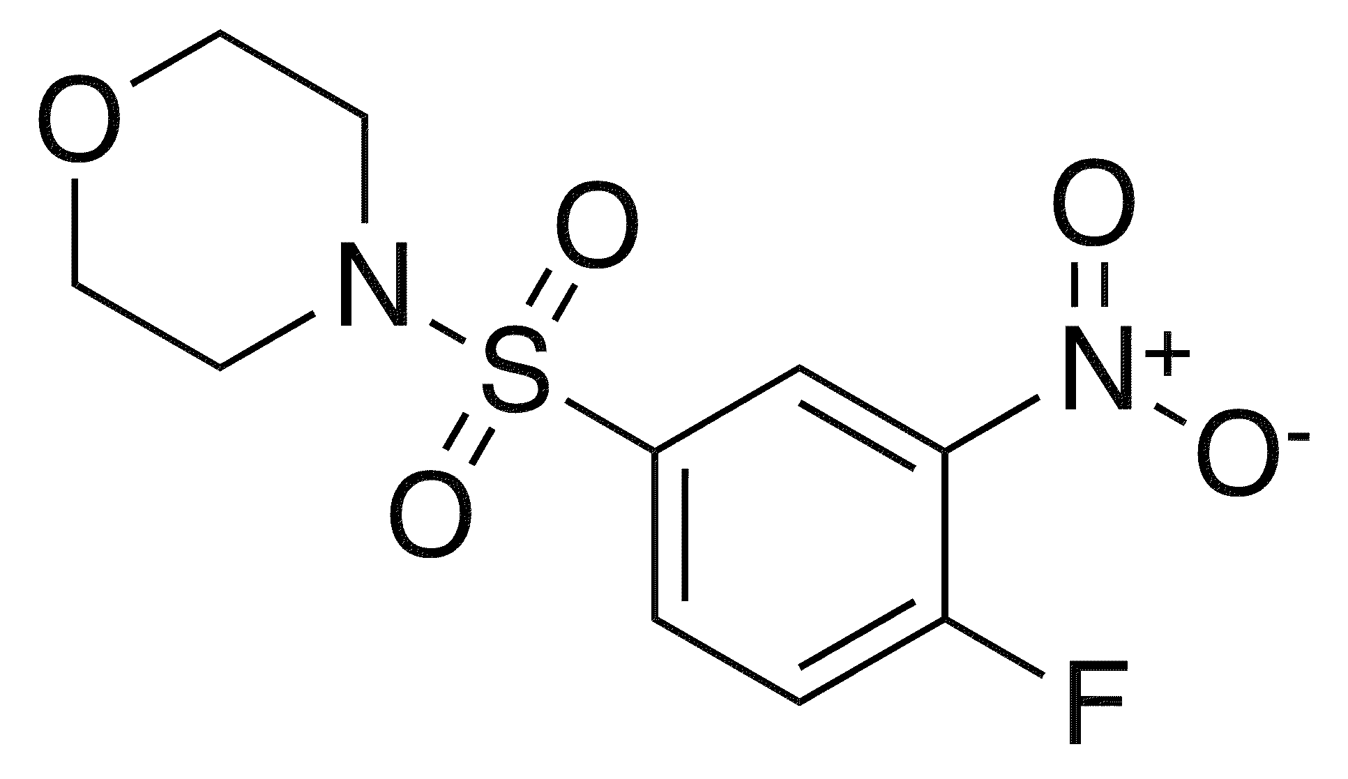 4-[(4-Fluoro-3-nitrobenzene)sulfonyl]morpholine - Chemical structure and product image