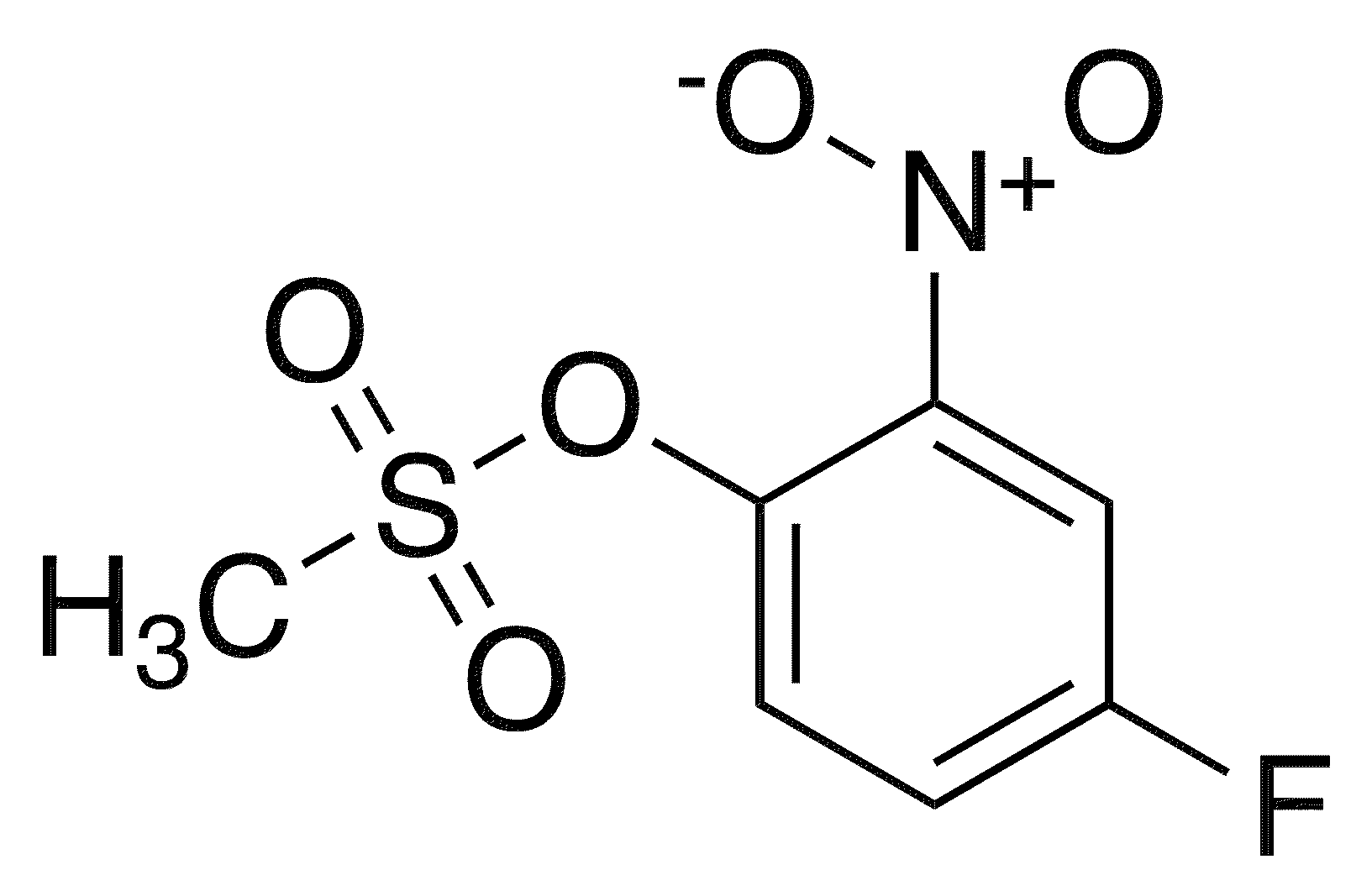 4-Fluoro-2-nitrophenyl methanesulfonate - Chemical structure and product image