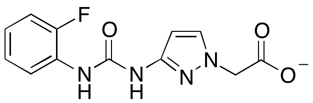 2-(3-(3-(2-Fluorophenyl)ureido)-1H-pyrazol-1-yl)acetate - Chemical structure and product image