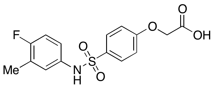 2-(4-(N-(4-Fluoro-3-methylphenyl)sulfamoyl)phenoxy)acetic Acid - Chemical structure and product image