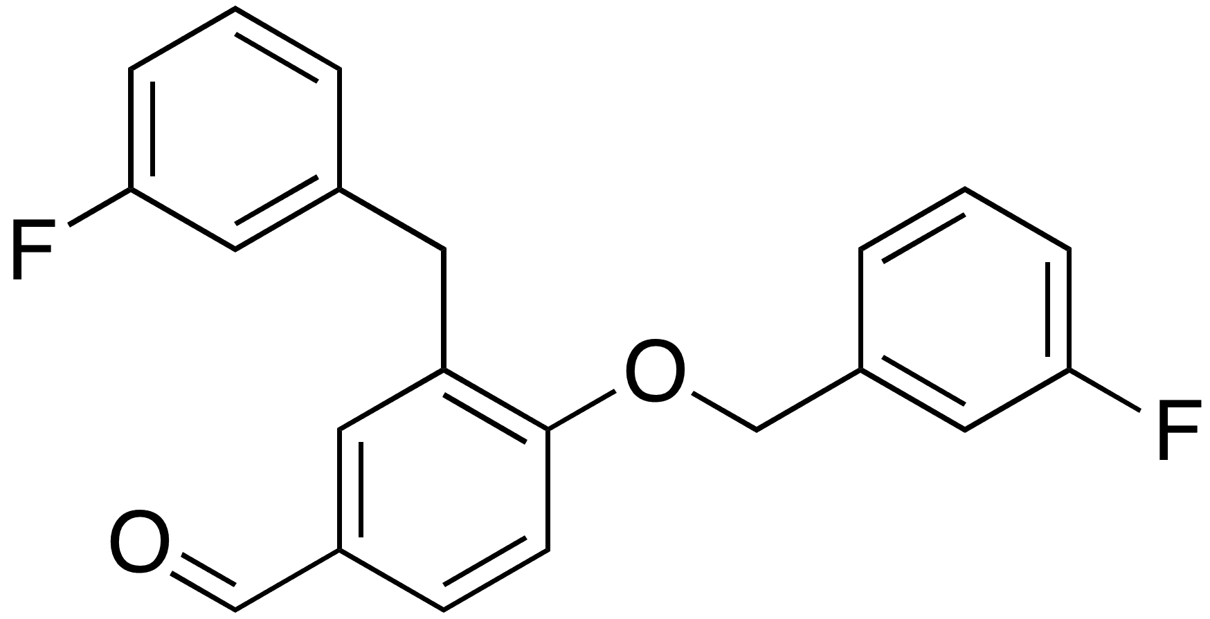3-(3-Fluorobenzyl)-4-[(3-fluorobenzyl)oxy]benzaldehyde - Chemical structure and product image