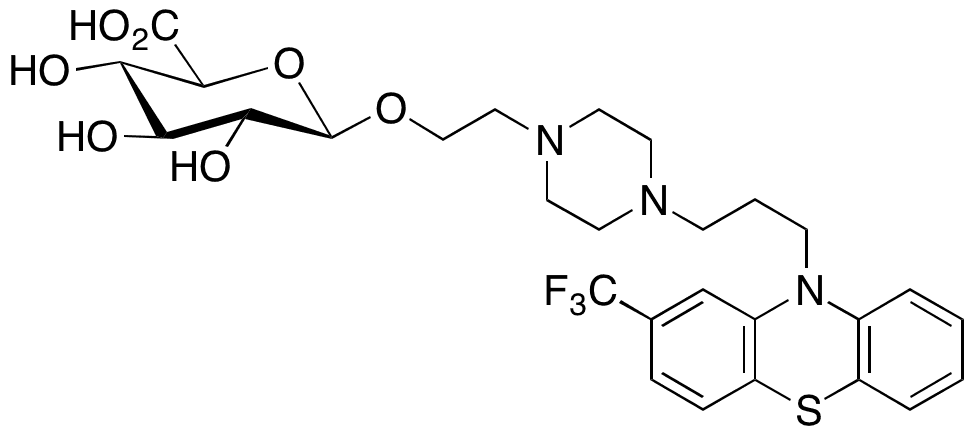 Fluphenazine beta-D-Glucuronide - Chemical structure and product image