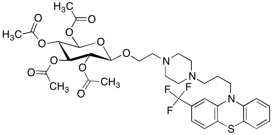 Fluphenazine beta-D-Glucuronide Triacetate Ester - Chemical structure and product image