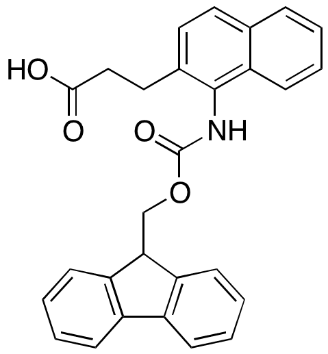 (S)-alpha-[[(9H-Fluoren-9-ylmethoxy)carbonyl]amino]-2-naphthalenepropanoic Acid - Chemical structure and product image