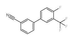 3-[4-Fluoro-3-(trifluoromethyl)phenyl]benzonitrile - Chemical structure and product image