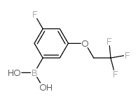 3-Fluoro-5-(2,2,2-trifluoroethoxy)phenylboronic acid - Chemical structure and product image
