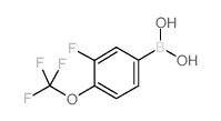 3-Fluoro-4-(trifluoromethoxy)phenylboronic acid - Chemical structure and product image