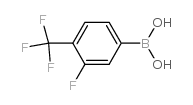 3-Fluoro-4-trifluoromethylphenylboronic acid - Chemical structure and product image