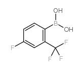 4-Fluoro-2-(trifluoromethyl)phenylboronic acid - Chemical structure and product image