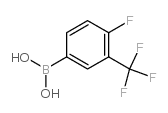 4-Fluoro-3-trifluoromethylphenylboronic acid - Chemical structure and product image