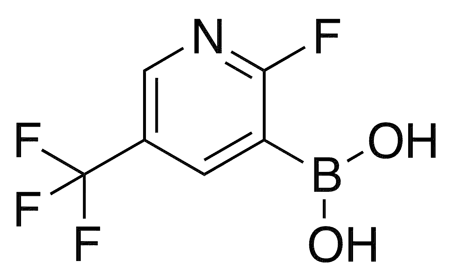 2-Fluoro-5-(trifluoromethyl)pyridin-3-ylboronic acid - Chemical structure and product image
