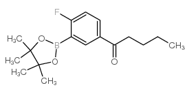 2-Fluoro-5-pentanoylphenylboronic Acid Pinacol Ester - Chemical structure and product image