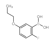 2-Fluoro-5-propoxyphenylboronic acid - Chemical structure and product image