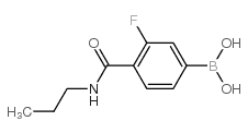3-Fluoro-4-(propylcarbamoyl)phenylboronic acid - Chemical structure and product image