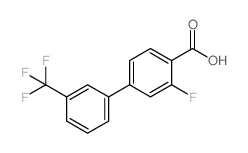 2-Fluoro-4-(3-trifluoromethylphenyl)benzoic acid - Chemical structure and product image