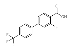2-Fluoro-4-(4-trifluoromethylphenyl)benzoic acid - Chemical structure and product image