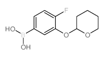 4-Fluoro-3-(tetrahydro-2H-pyran-2-yloxy)phenylboronic acid - Chemical structure and product image